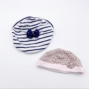 4/$25 LOT of Two Hats - Beret by Le Top & Pink Cap